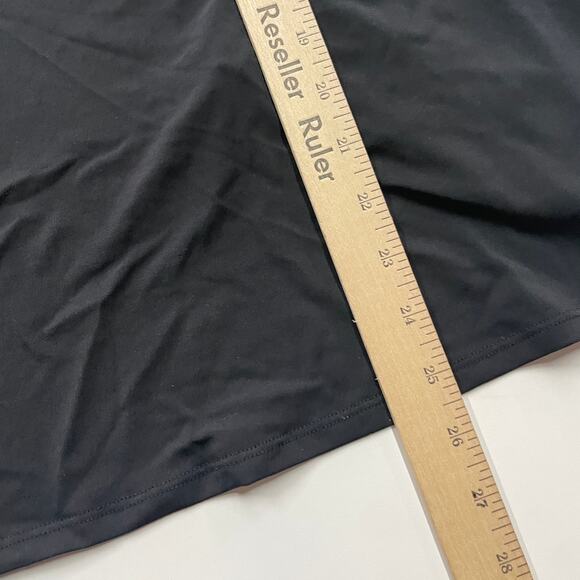 Fabletics Shirt Womens Medium Black Vivienne Split Back‎ Tee - Picture 7 of 8